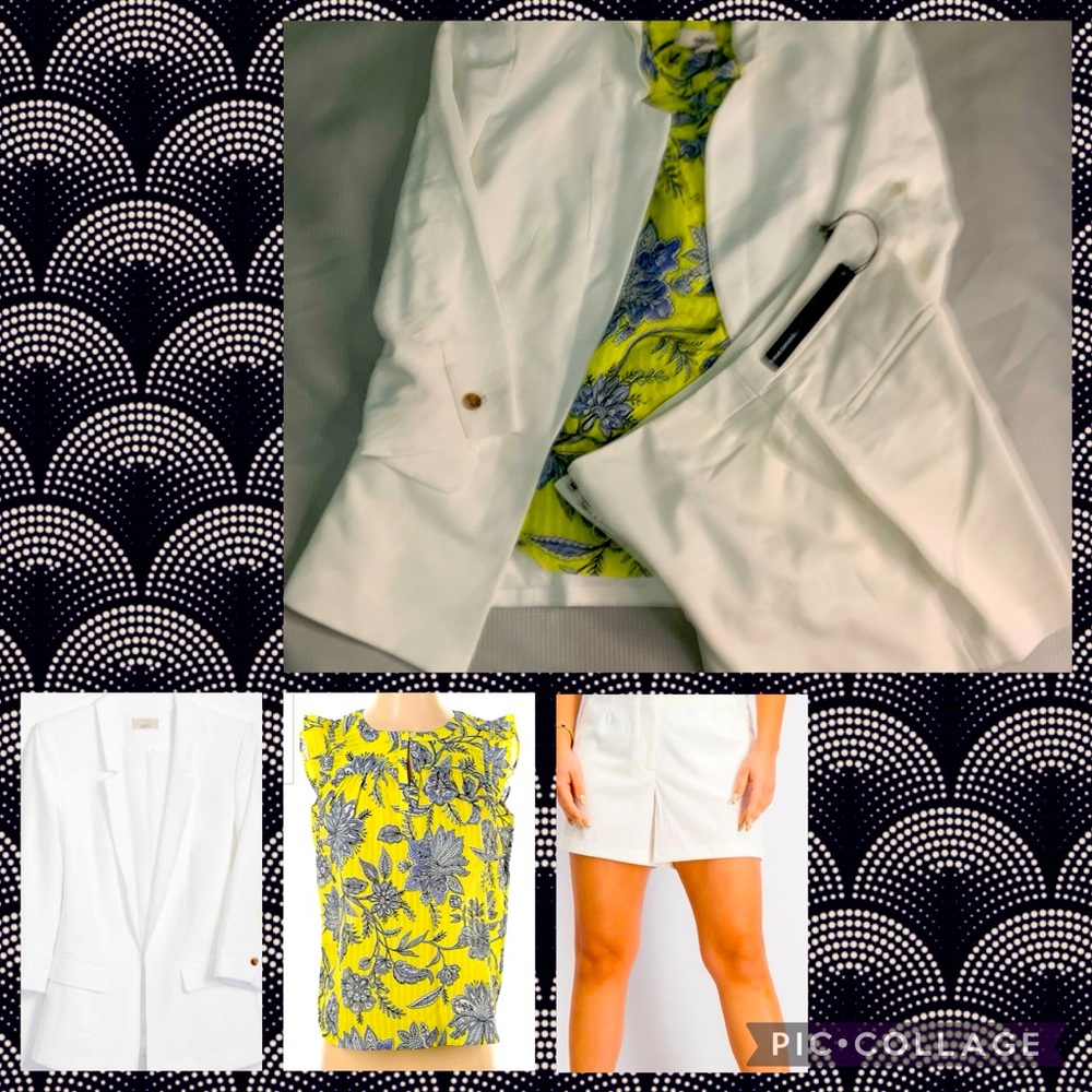 NWT 3-piece Bundle with blazer, top & shorts
